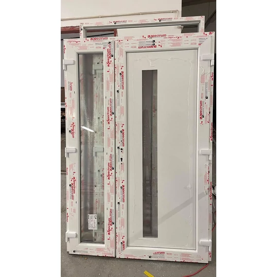 Bejárati ajtó B43 panellel 3 rétegű üvegezéssel 95 x 205 cm Egyszárnyú